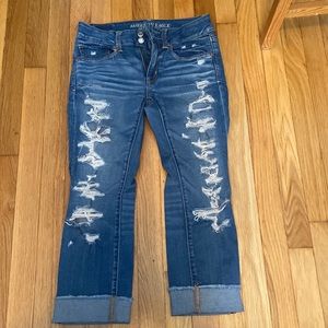 American Eagle Outfitters Crop Denim Capris.